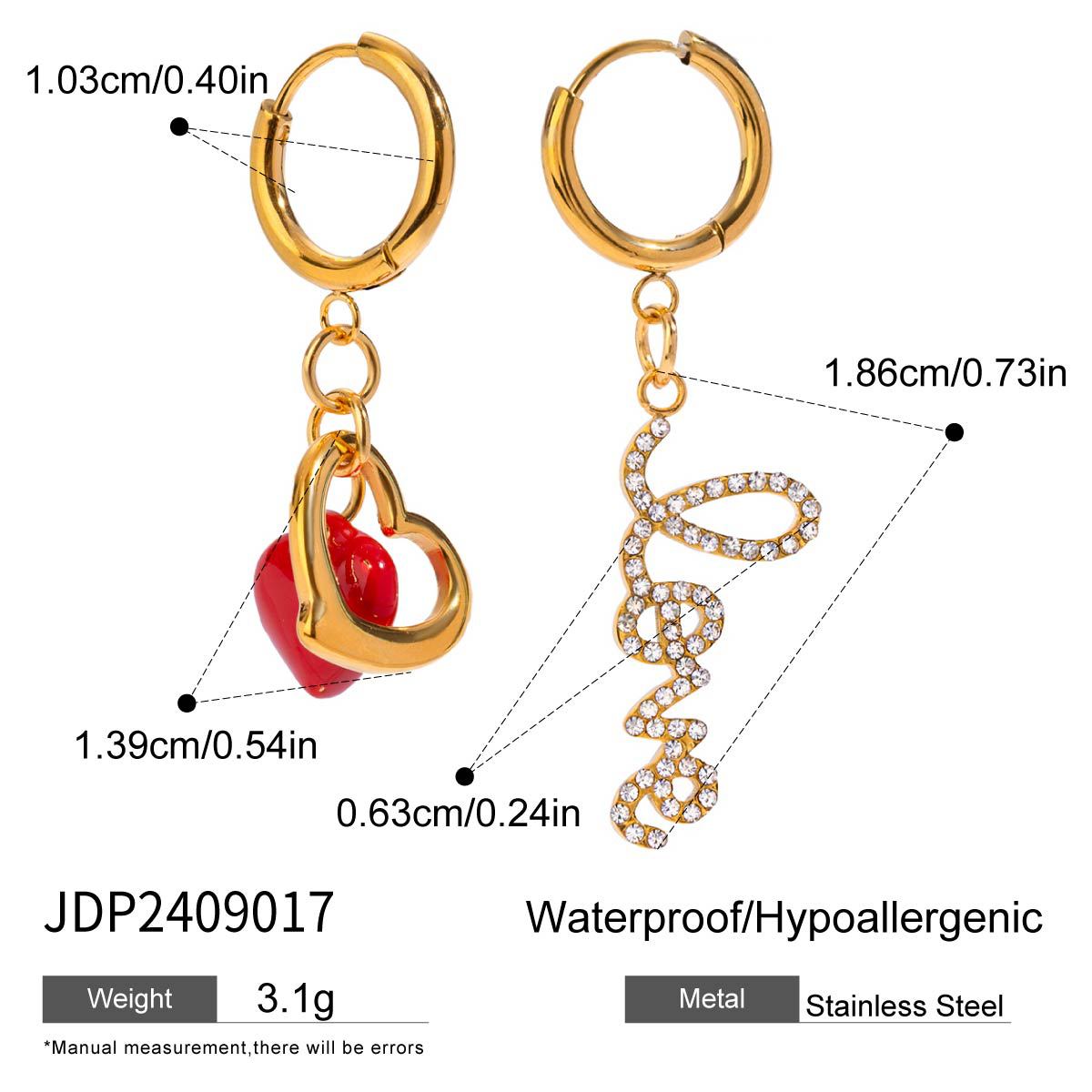 Jiding Titanium Steel Earrings Earrings Stainless Steel Earrings Pendant Earrings