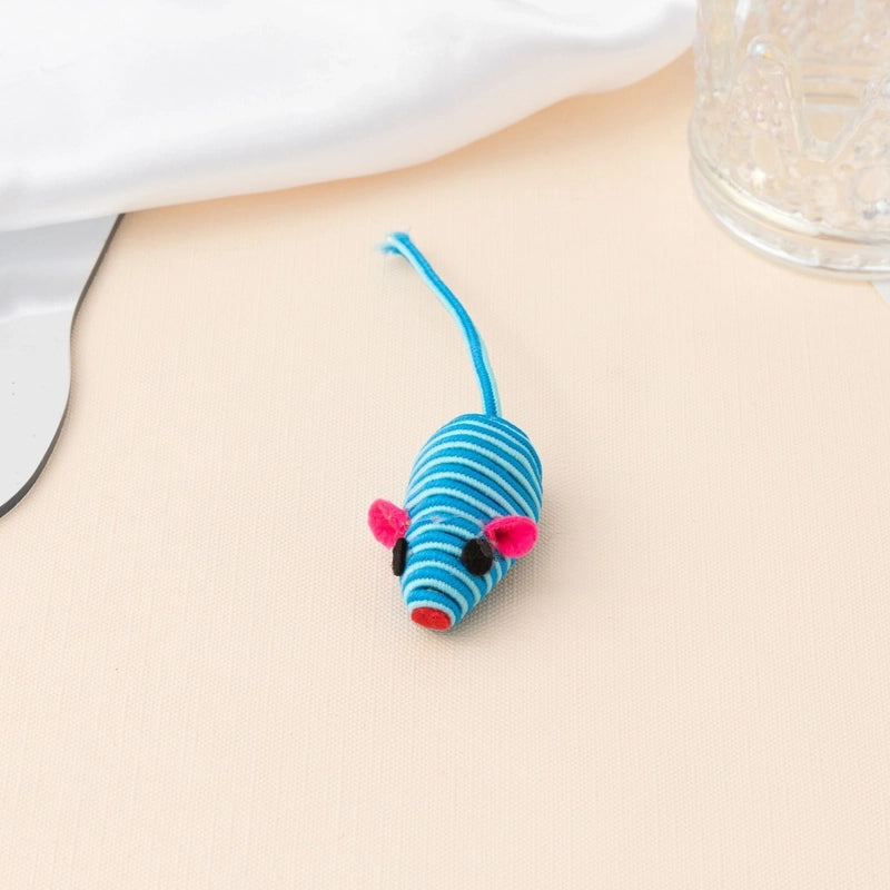 Pet Supplies Simulation Plush Mouse Doll Set Feather Mouse Scratch-resistant Bite Molar Cat Toy