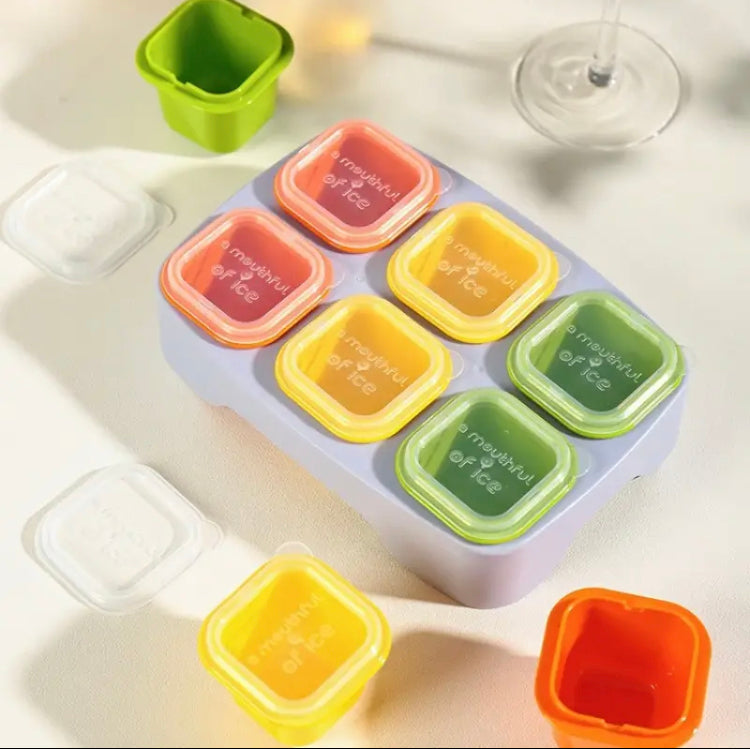Reusable Ice Block Molds. 6 Grid IceCube Tray