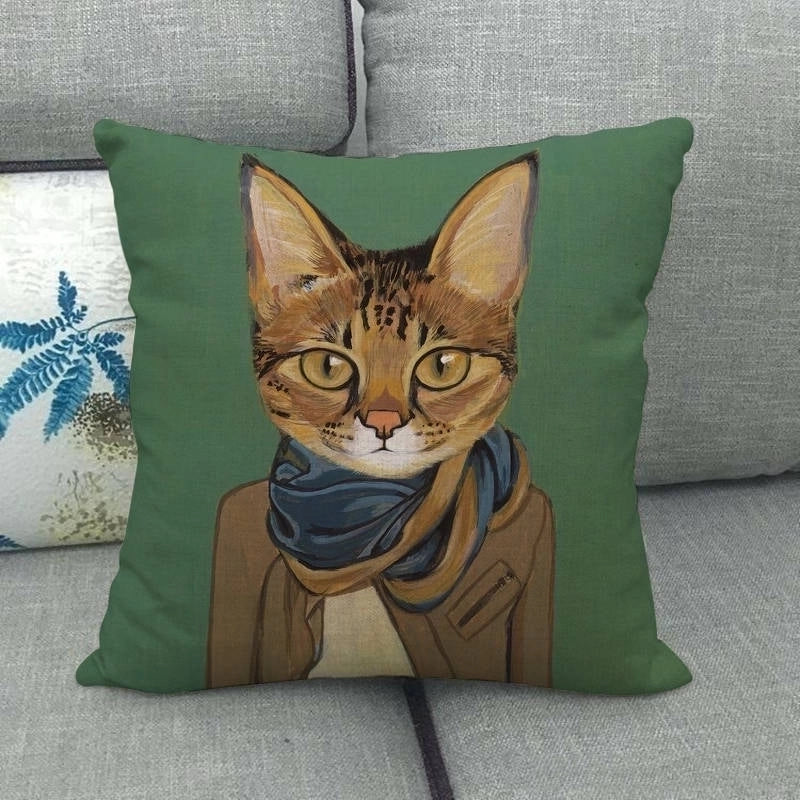 Pastoral Animal Linen Pillow Cases