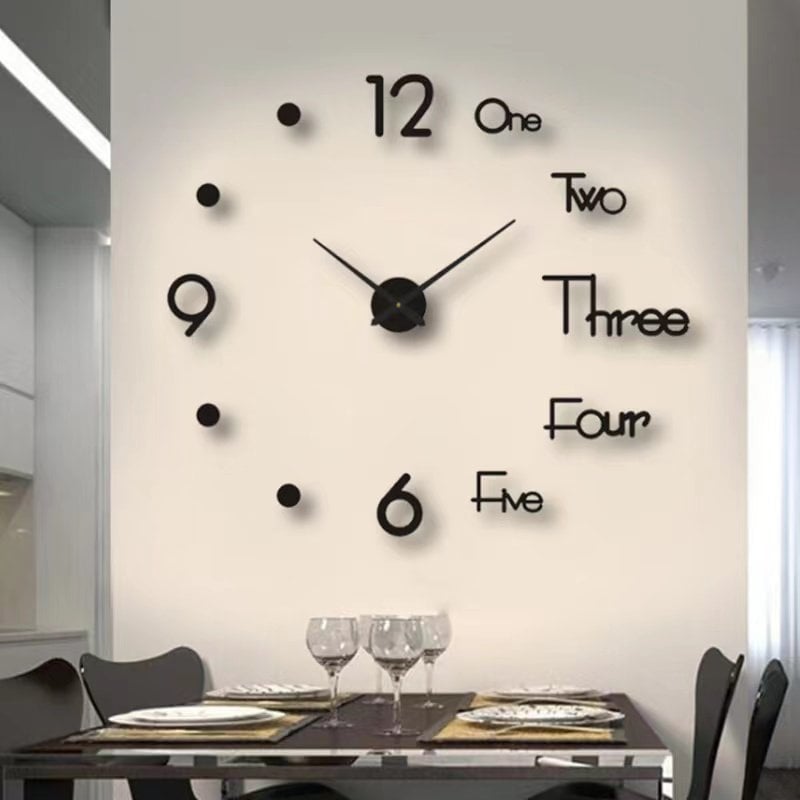 🔥Summer Hot Sale - 48% OFF 🔥MODERN DIY PUNCH-FREE WALL CLOCK