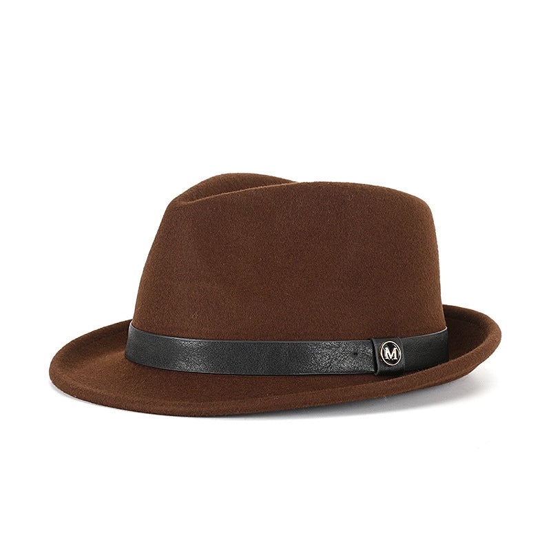 Hat Autumn And Winter Pure Wool Bowler Hat Woolen Retro   Hat Roll Along Felt Hat