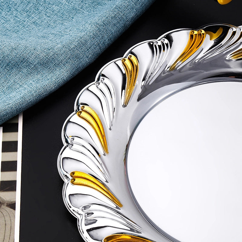 Casual Solid Color Metal Plate 1 Piece