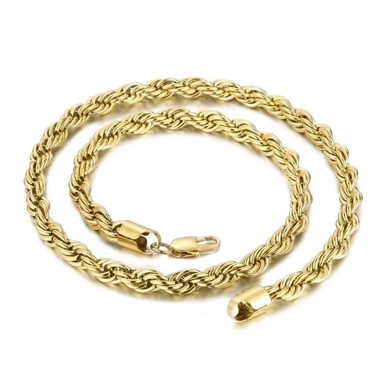 Titanium Steel 18K Gold Plated Minimalist Geometric Necklace