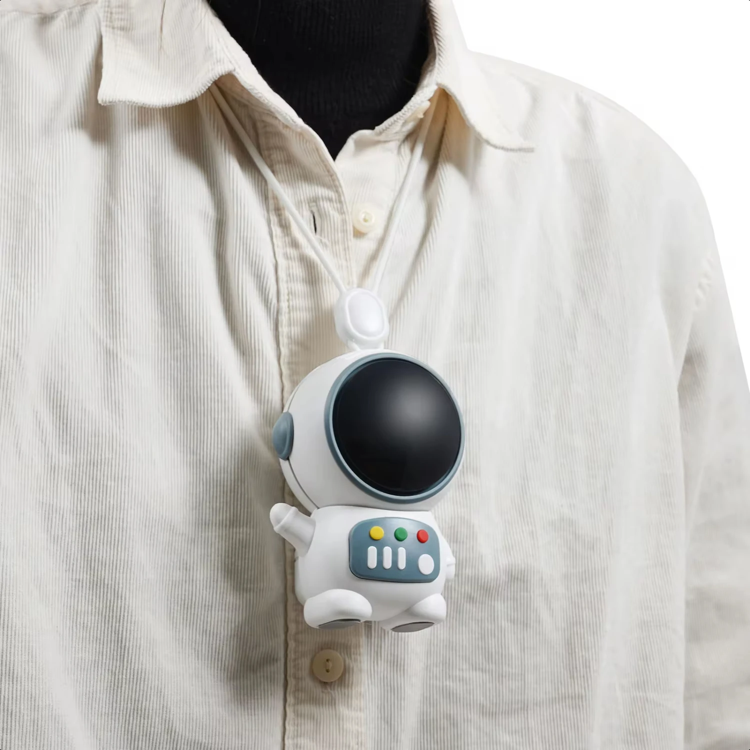 MINI SPACEMAN NECK FAN a?? PORTABLE USB RECHARGEABLE & HANDS-FREE