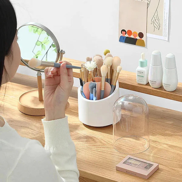 360° Rotating Base Makeup Brush Holder