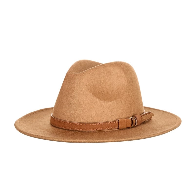 Hat New  Fashion Top Hat Creative Belt Decorative Woolen Jazz Hat Hot