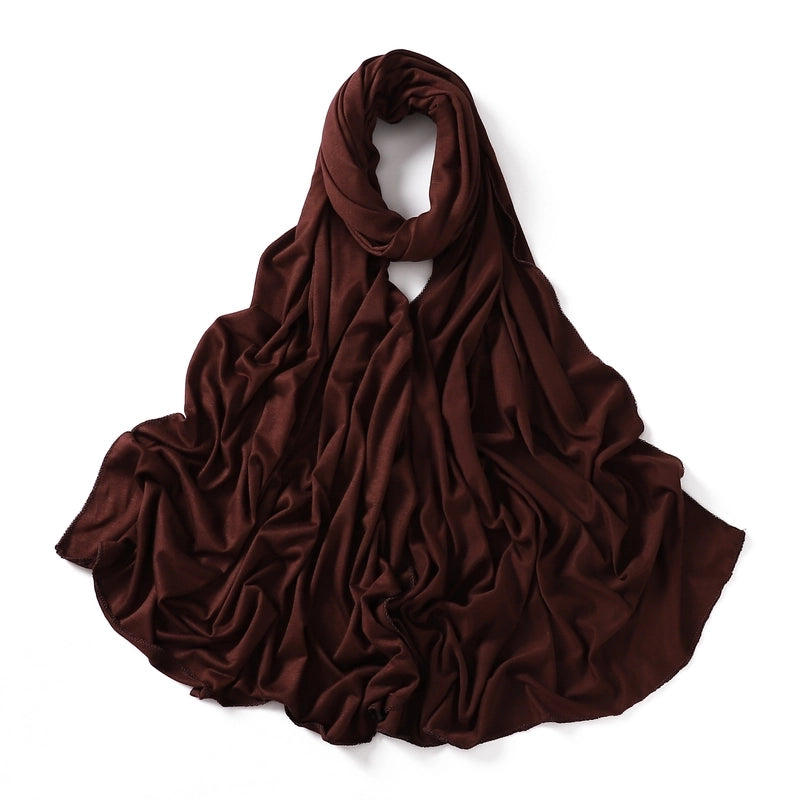 56 Color Optional Jersey Solid Color Mercerized Cotton Scarf Modal Long Scarf Jersey Cover Head Turban