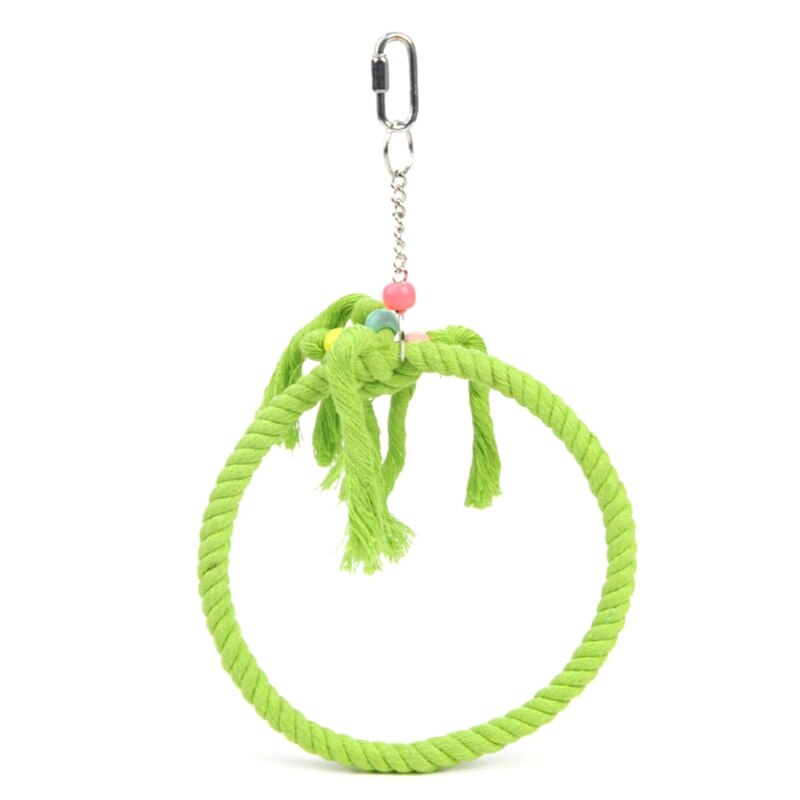 Playing Swing Rope For Birds Cage