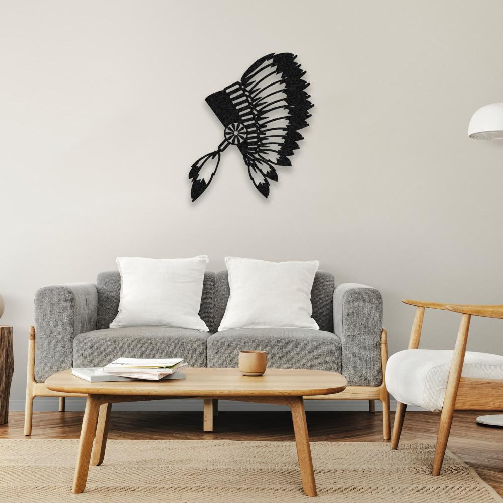 Lonely Indian Metal Wall Art