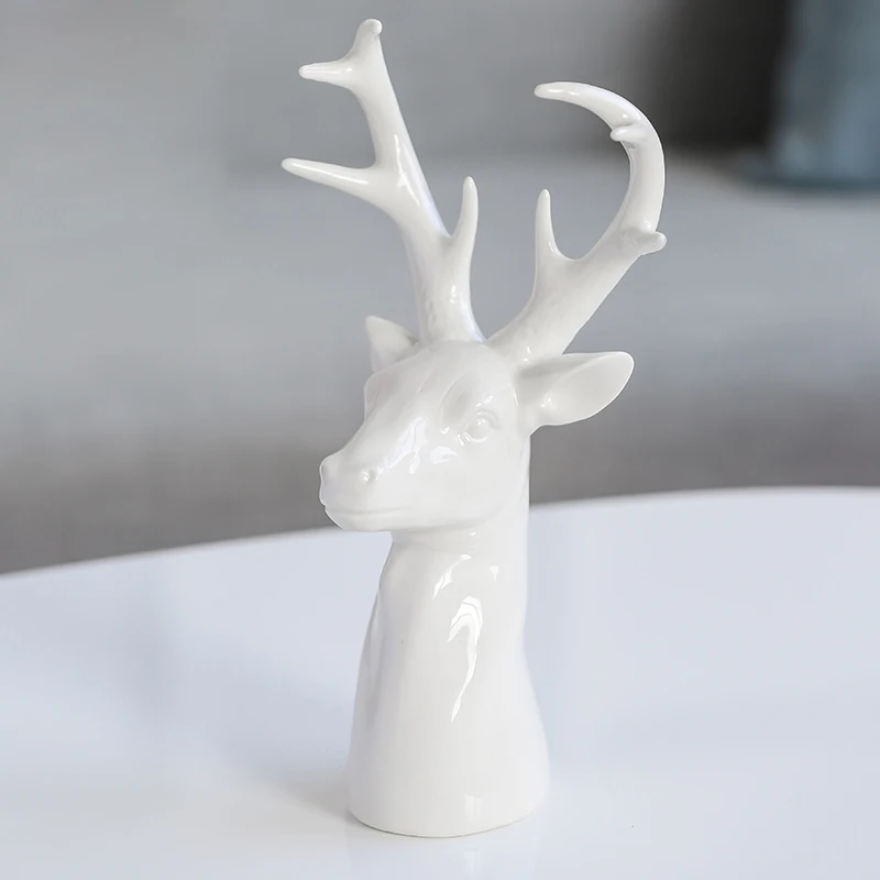 2023 Ins Hot Selling Elk Ceramic Home Furnishings and Decorative Ornaments