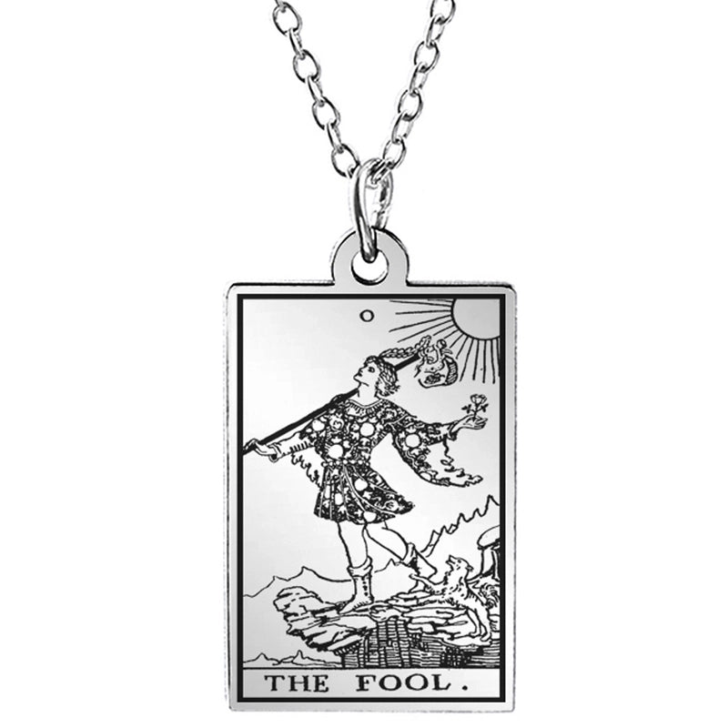 Retro Geometric Stainless Steel Pendant Necklace Plating Stainless Steel Necklaces 1 Piece