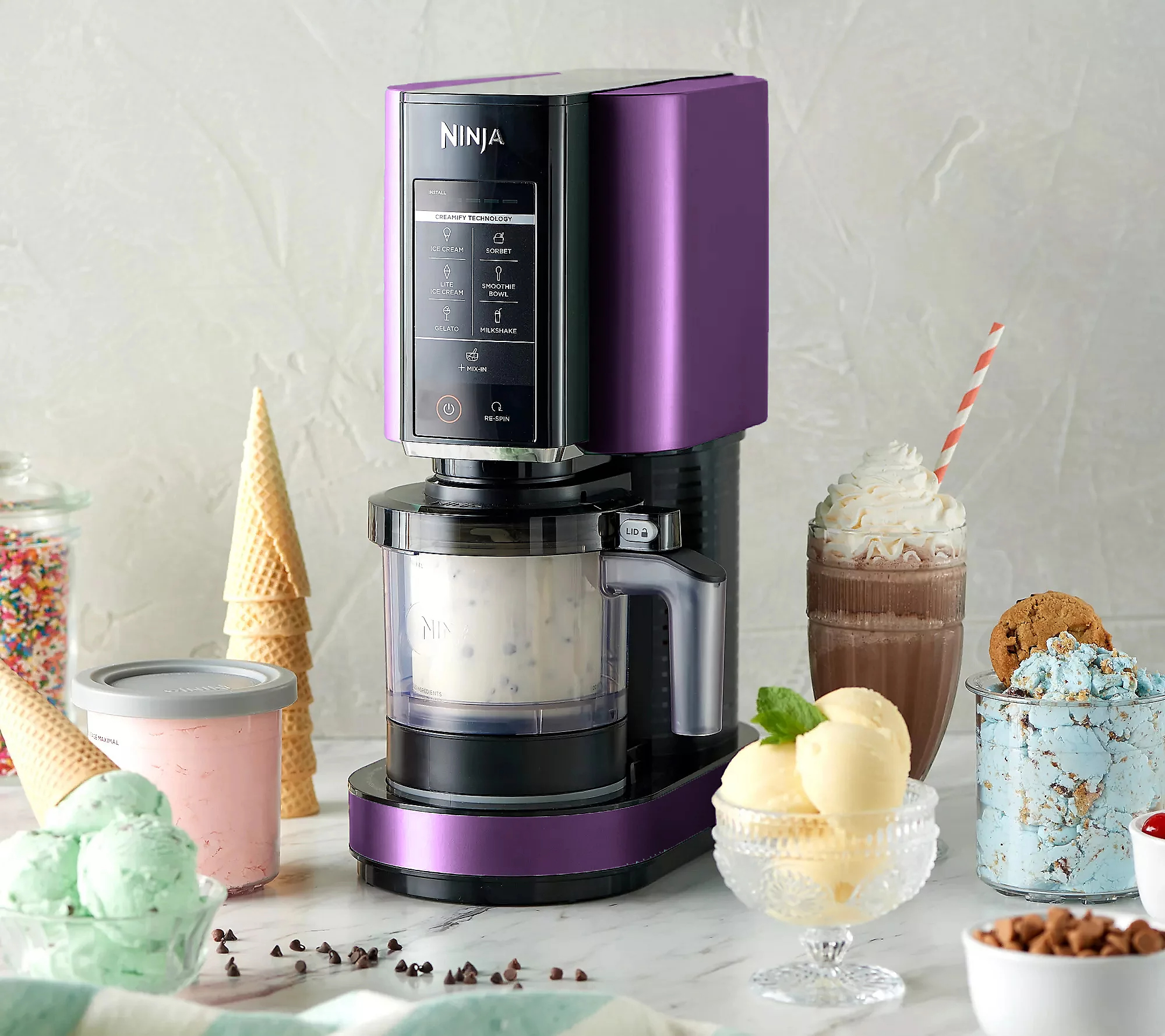 Black Friday Limited Offer🖤Buy 1 Get 1 Free🎁Ninja CREAMi 7-in-1 Frozen Treat Maker w/ Extra Pints