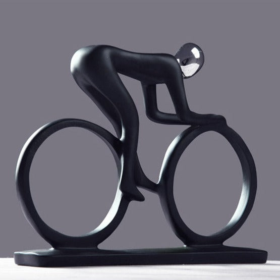 Nordic Abstract Cyclist Sculpture