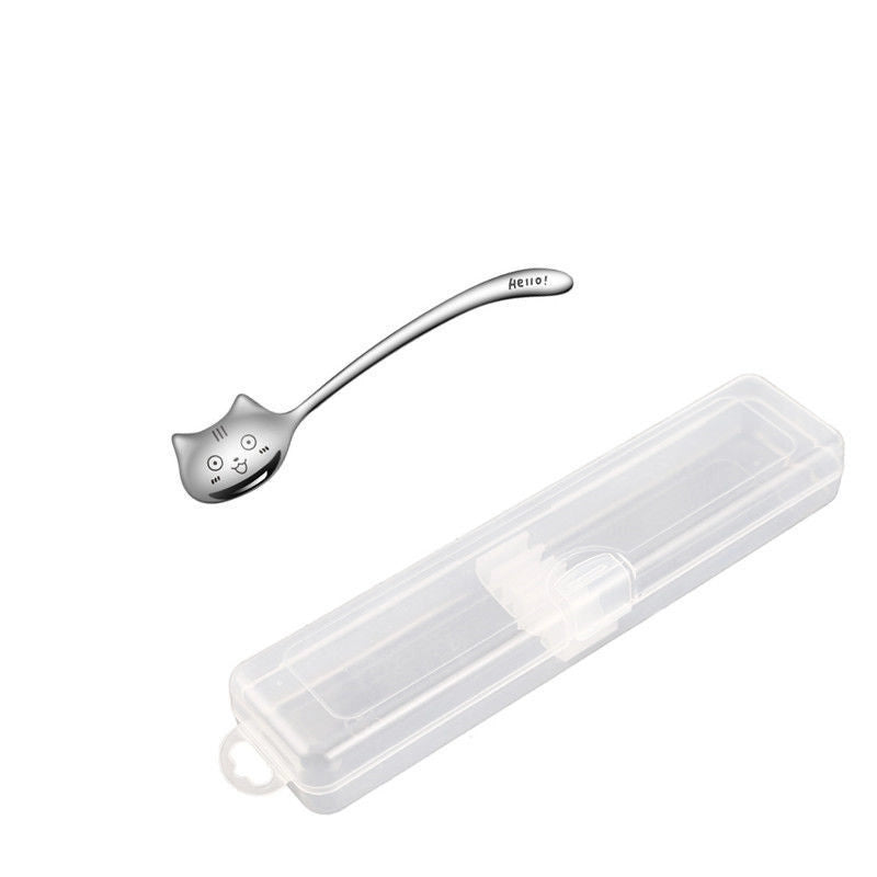 Cute Cat 304 Stainless Steel Spoon 1 Piece
