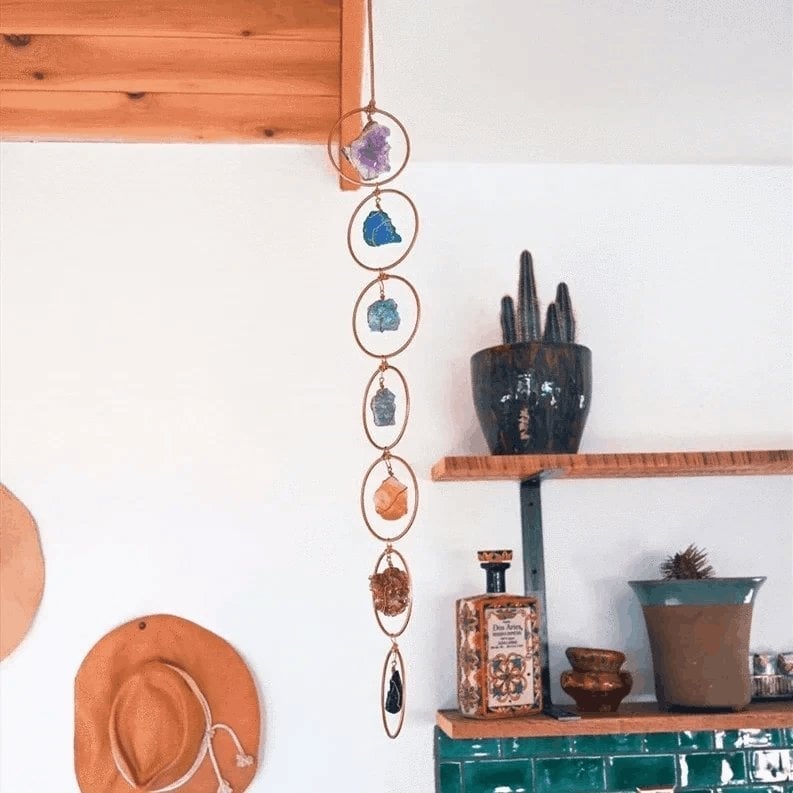 🔥Promotion 49%OFF🔥 Raw Crystal 7 Chakra Gemstone Wall Decor