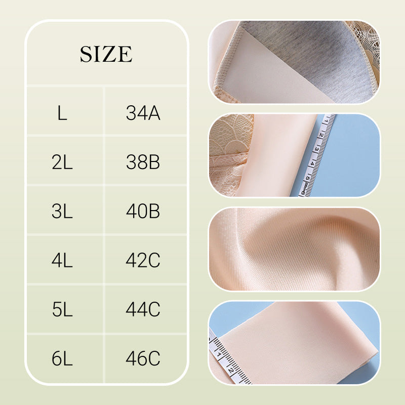 💕Women’s Breathable Soft Wire-Free Seamless Push-Up Lace Bra✨