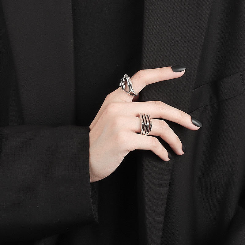 Molten Silver Ring