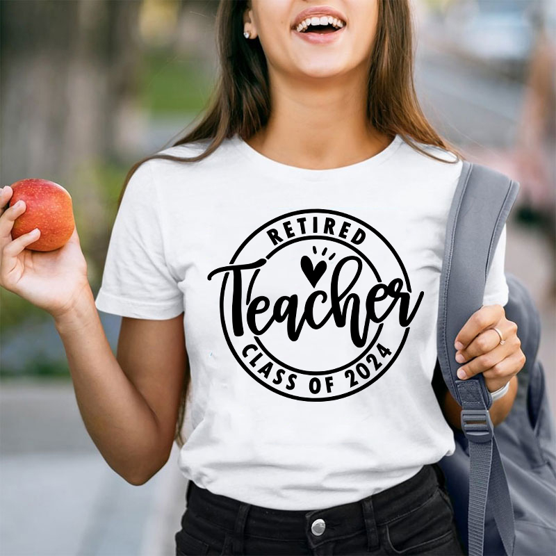 Personalized Looking Forward To Retirement Teacher T-Shirt