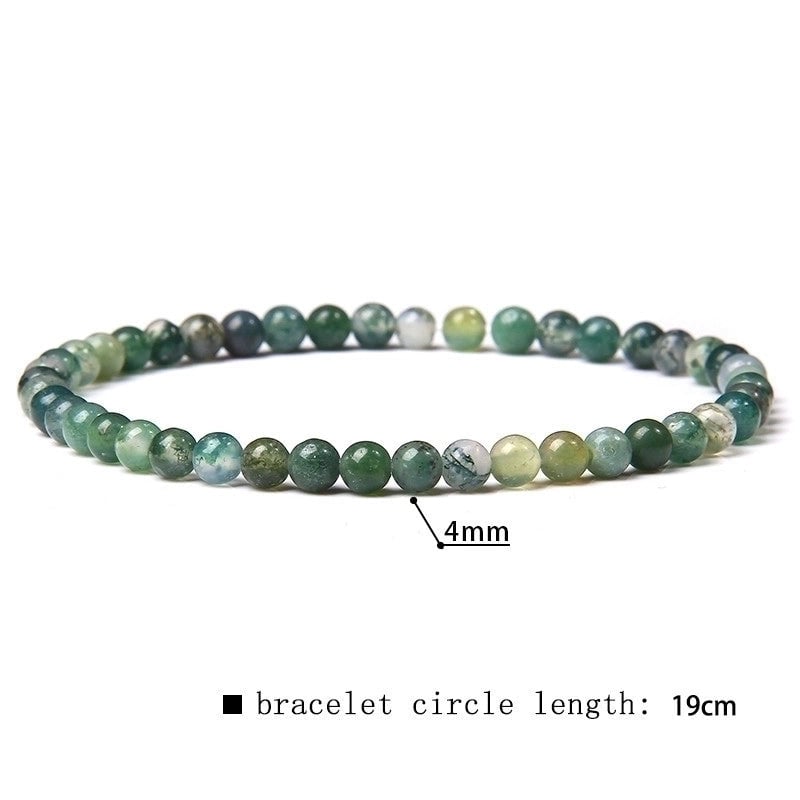 Minimalist Marble Natural Stone Beaded Bracelets