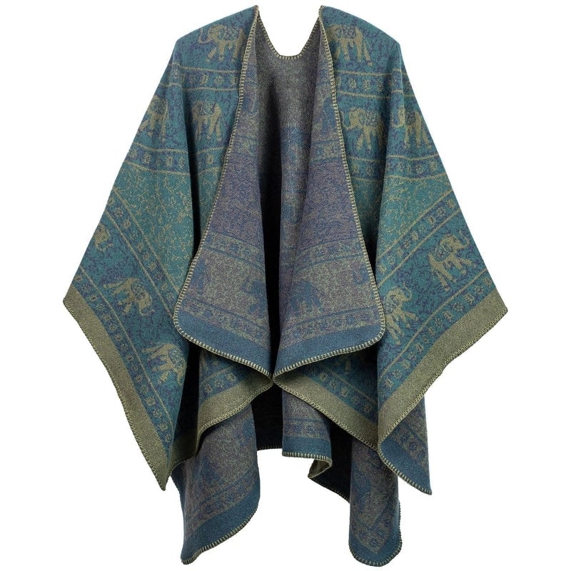 Unisex Retro Ethnic Style Geometric Acrylic Shawl