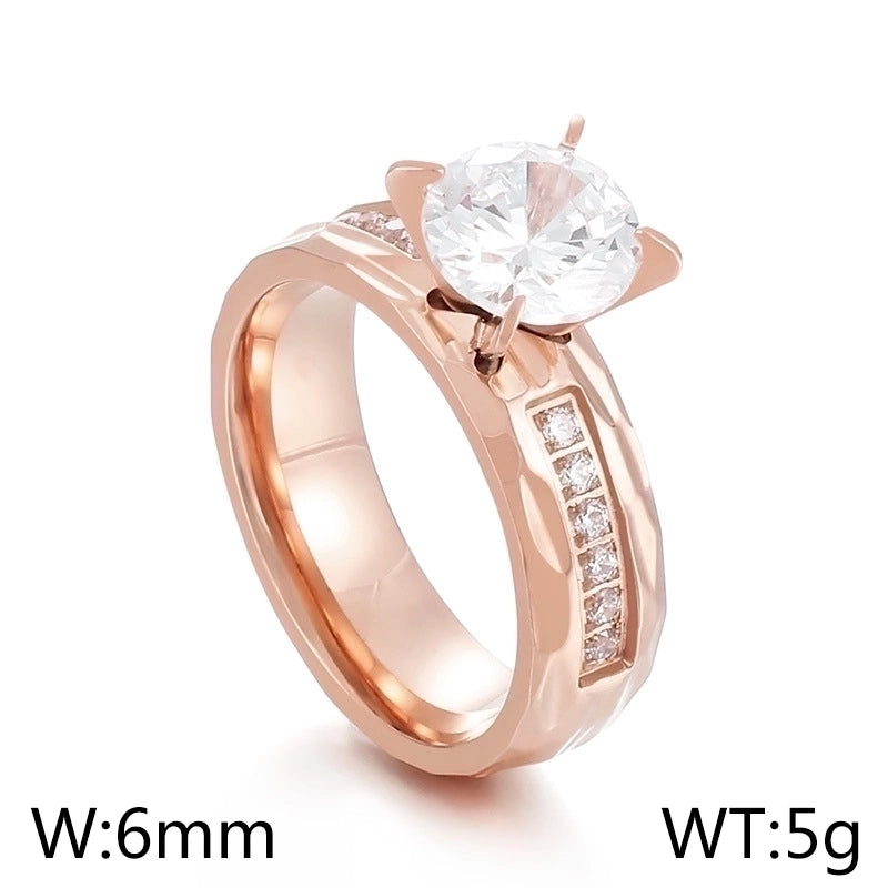 Titanium Steel 18K Gold Plated Minimalist Plating No Inlaid