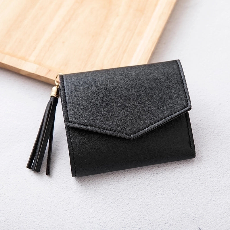 Fashion Short Women's Wallets Korean Women's Tassel Wallets