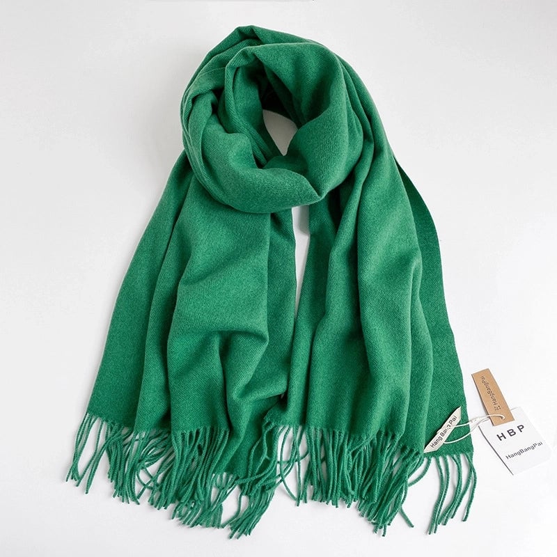 Unisex Casual Basic Solid Color Imitation Cashmere Scarf