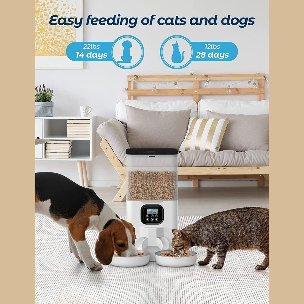 Two-Way Splitter Feeder Food Dispenser