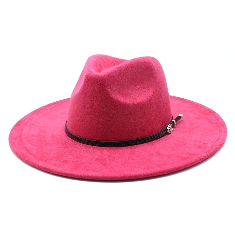 Women's Vintage Style Baroque Style Ethnic Style Solid Color Big Eaves Fedora Hat