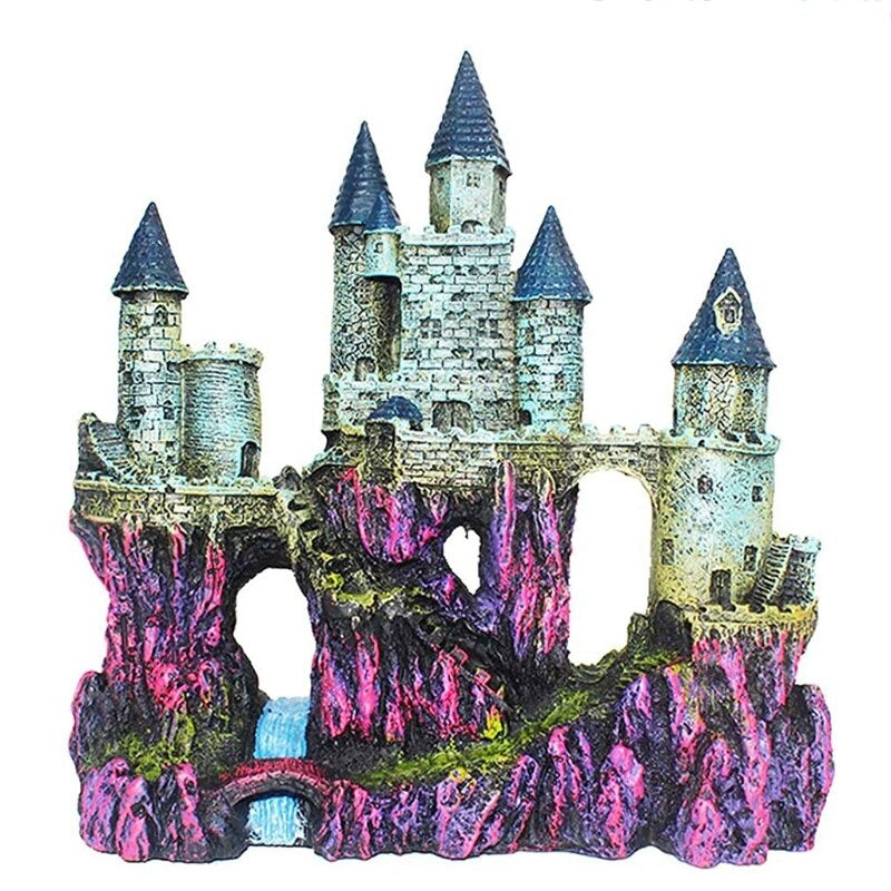 Driftwood Castle Cave Ornament For Aquarium