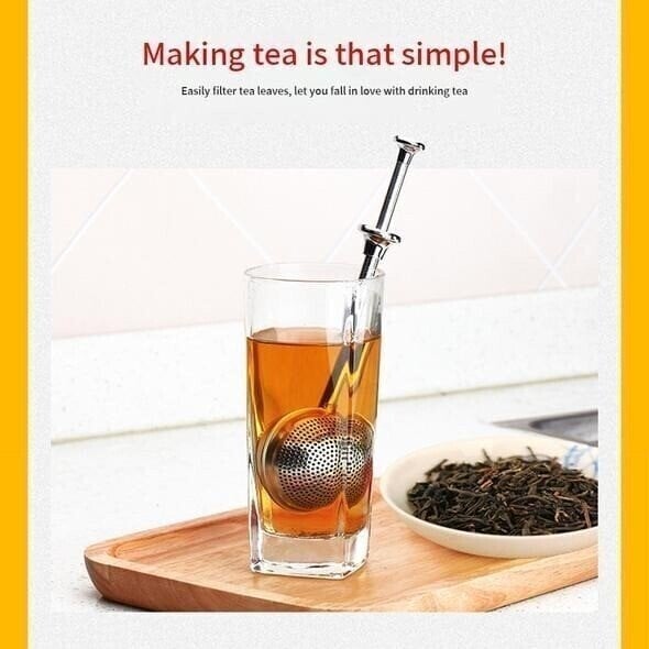 🔥(New Year Hot Sale - Save 40% OFF) Long-Handle Tea Ball Infuser-Buy 3 Get 2 Free & Free Shipping - $8.3 Each Only Today!