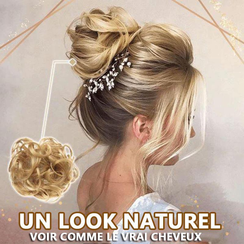 Effet pelucheux Chignon de cheveux à la mode