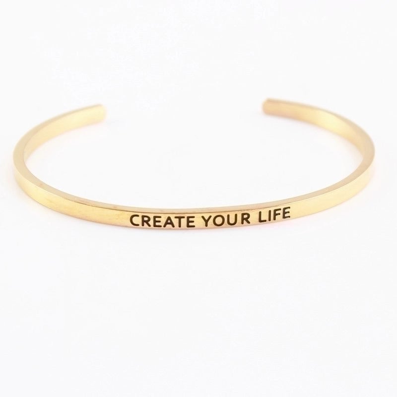 2 Pieces Casual Minimalist Letter 304 Stainless Steel Stainless Steel Bracelets In Bulk