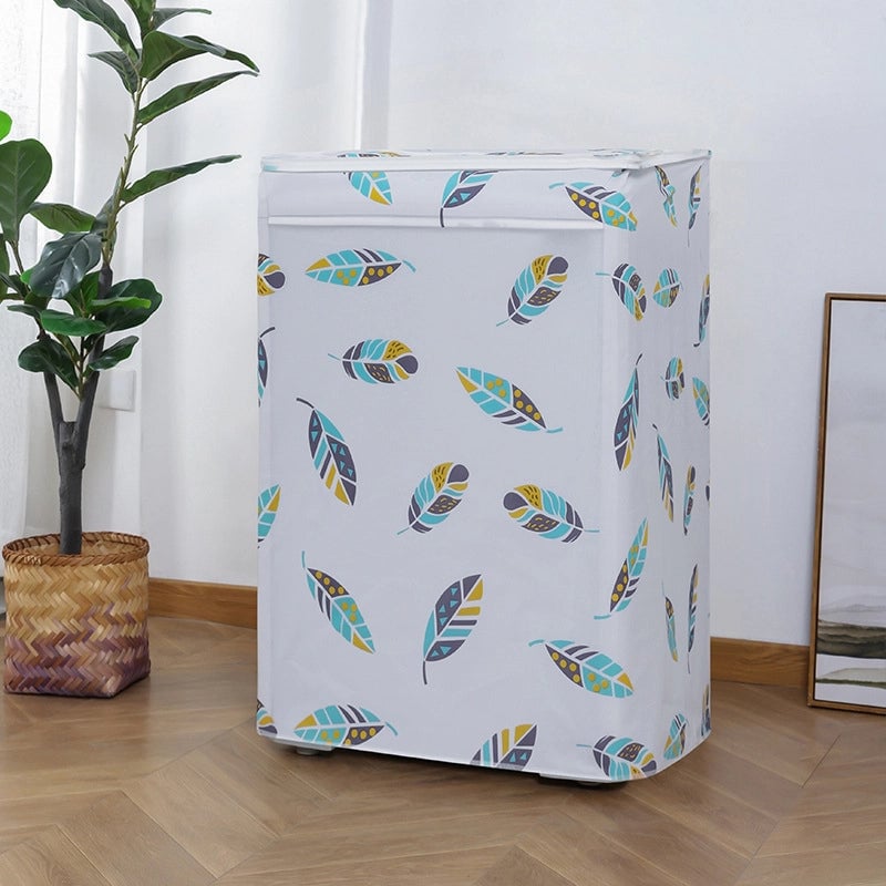 PEVA Printing Thickened Waterproof Washing Machine Dust Cover Household Washing Machine Flip Drum Dust Cover