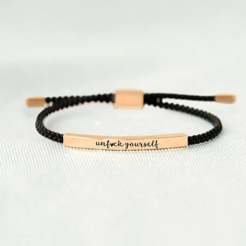 ✨BUY 2 PAY FOR 1【add 2 to cart】✨UNF♥CK YOURSELF TUBE BRACELET💫