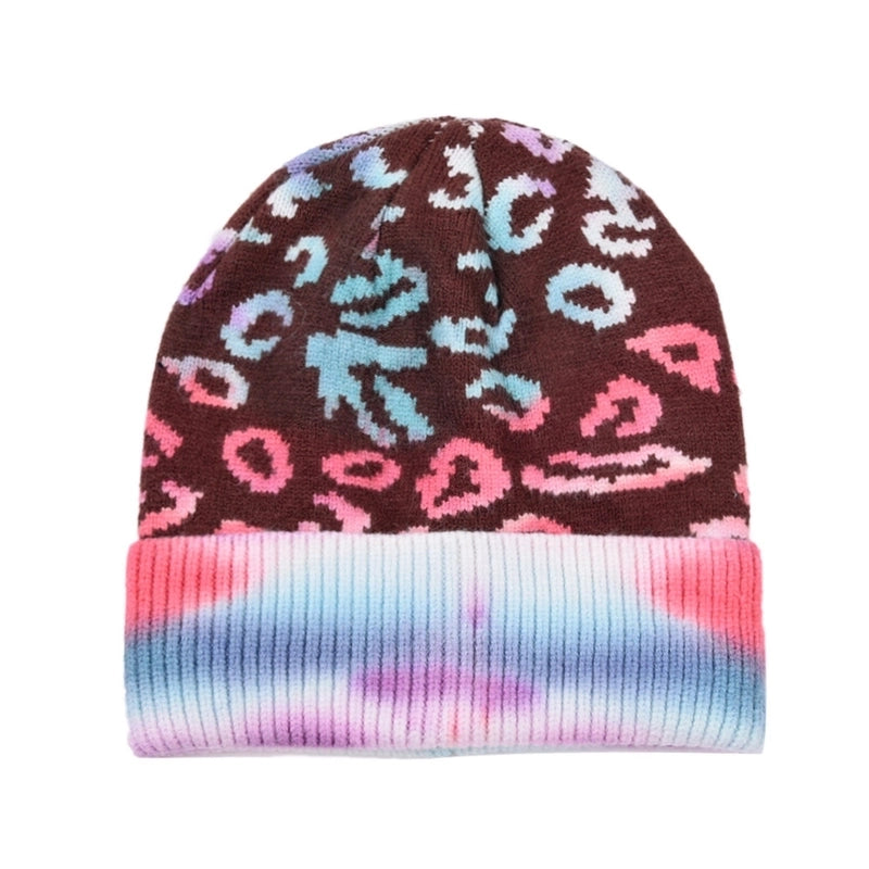 Unisex Color Block Eaveless Wool Cap