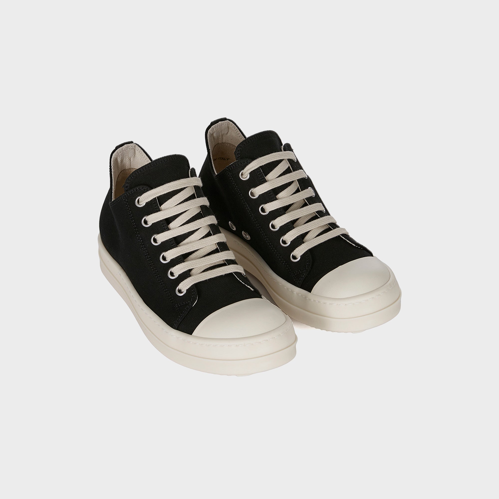 Rick Owens WMNS Low Sneaks Scarpe - Black / Milk