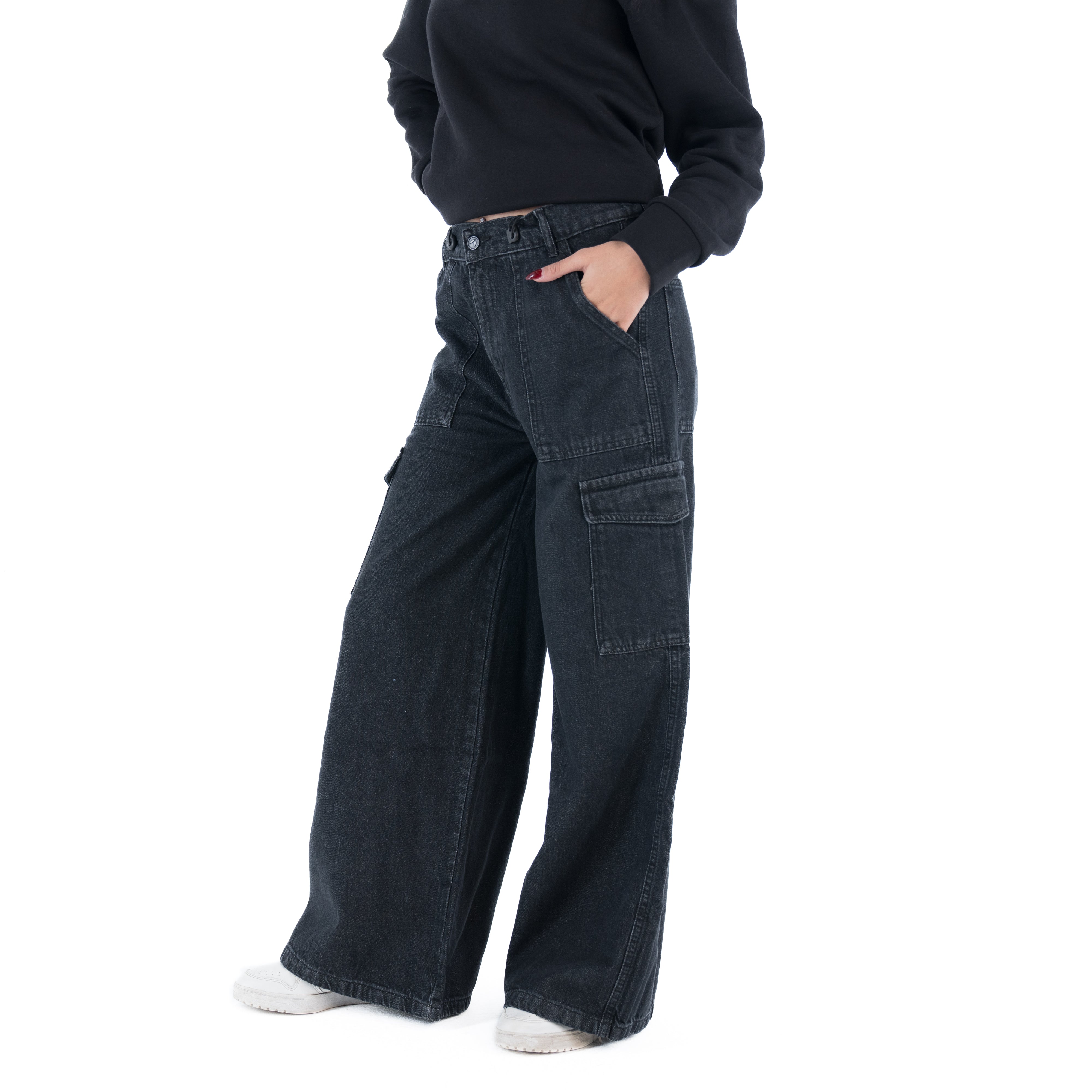 Women Wide Leg Denim Pants