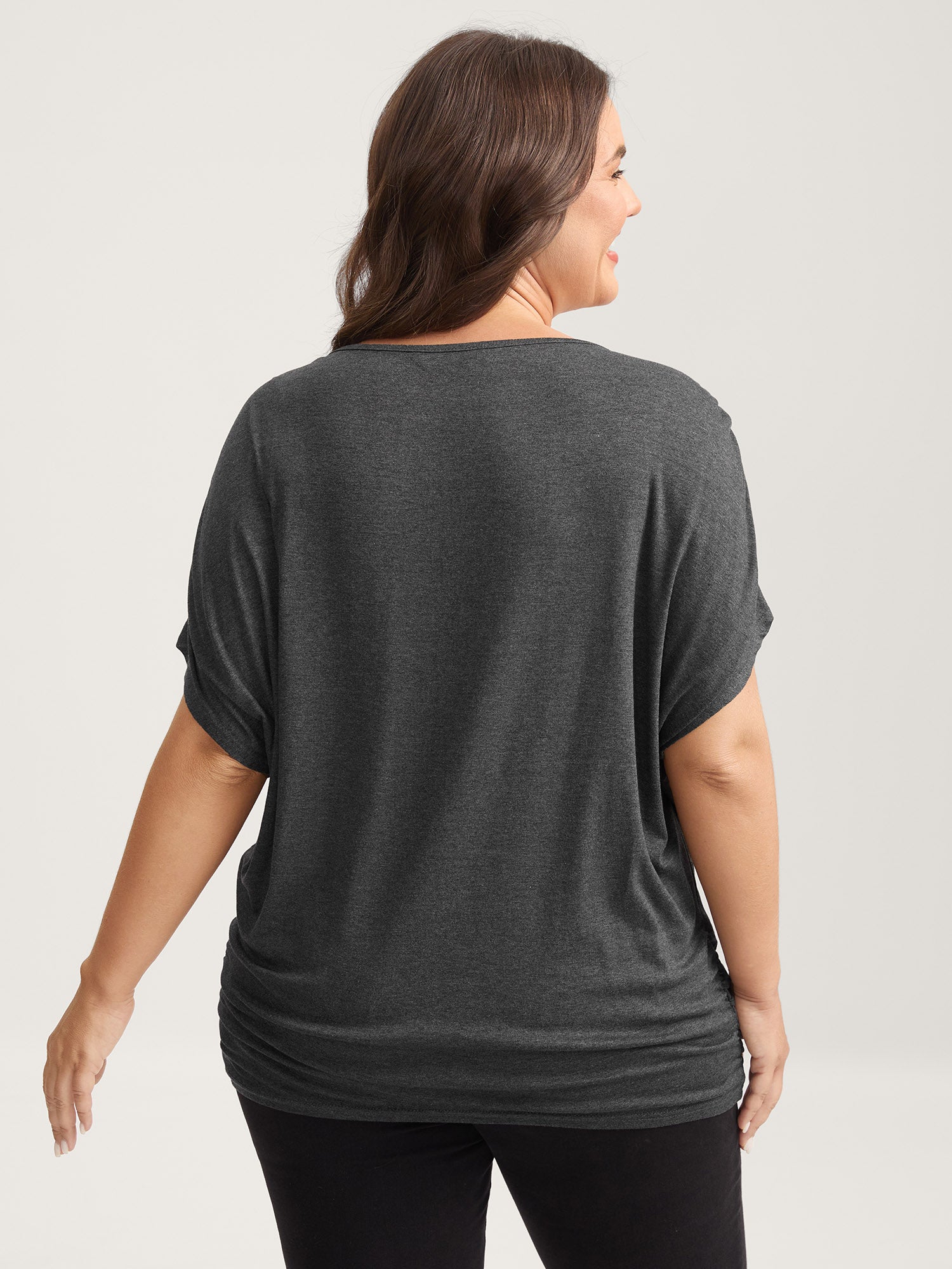 Supersoft 2-In-1 Plain Knit Top