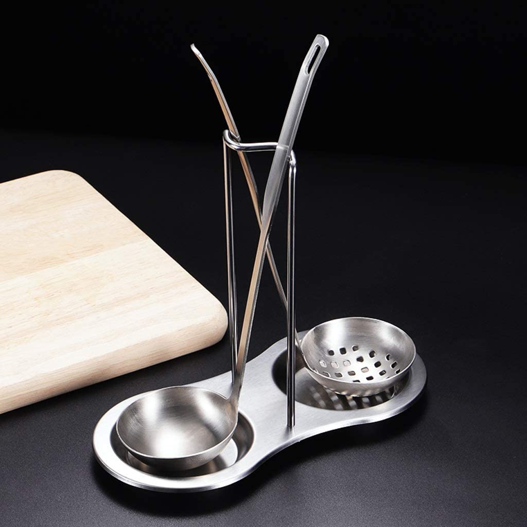 Dual Spatula Storage Holder Stainless Steel