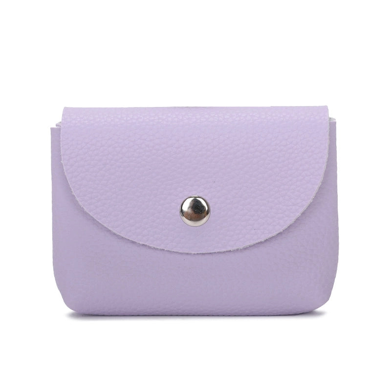 Unisex Solid Color Pu Leather Buckle Wallets