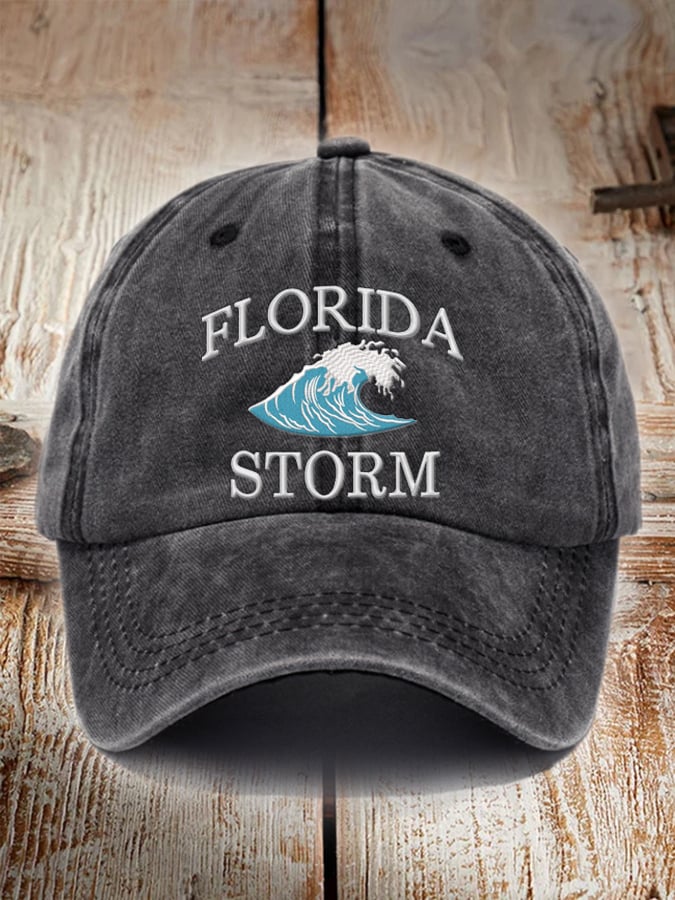 Unisex Distressed Washed Cotton Florida Strong Hot Spot Hat