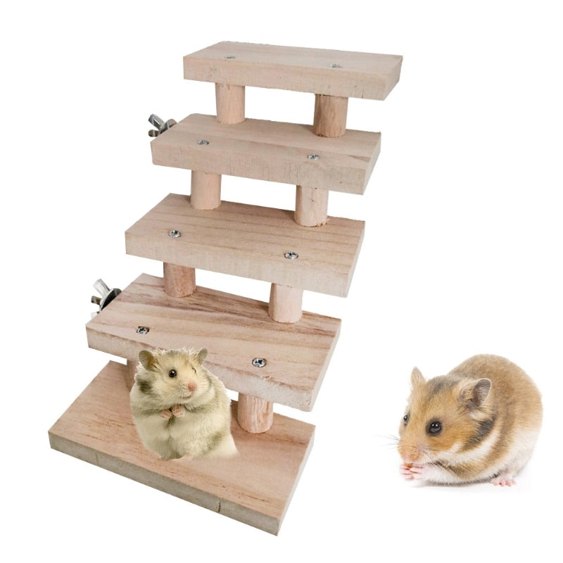 Wood Ladder For Pet Birds