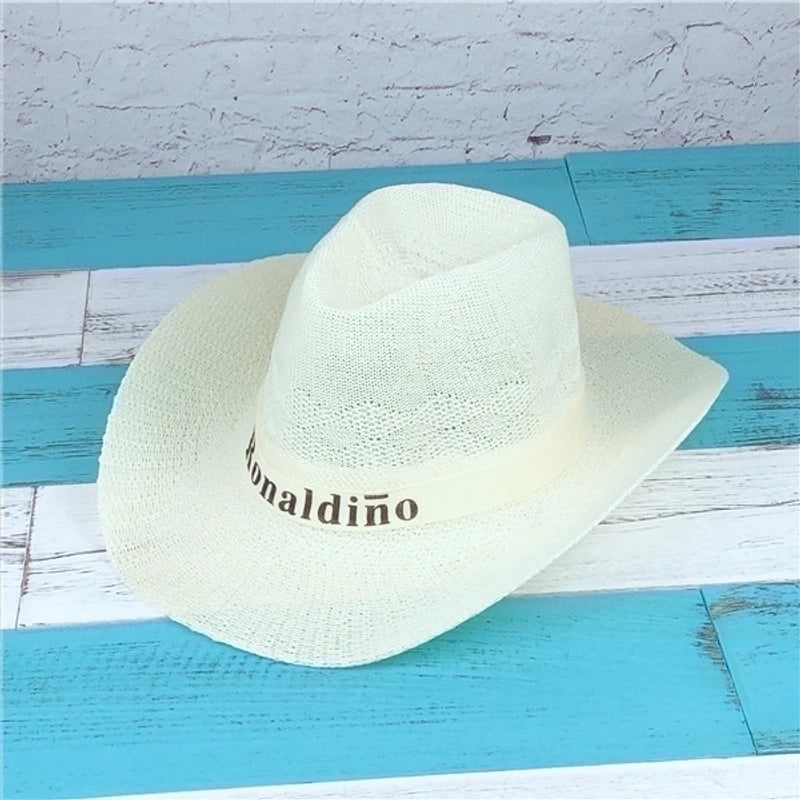 New Summer Hat Western Cowboy Top Hat Jazz Hat Straw Hat Beach Hat