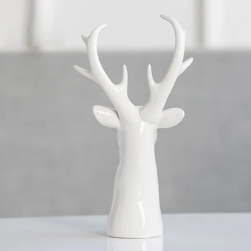 2023 Ins Hot Selling Elk Ceramic Home Furnishings and Decorative Ornaments