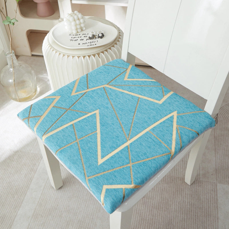 Minimalist Rhombus Cotton Chenille Seat Cushion