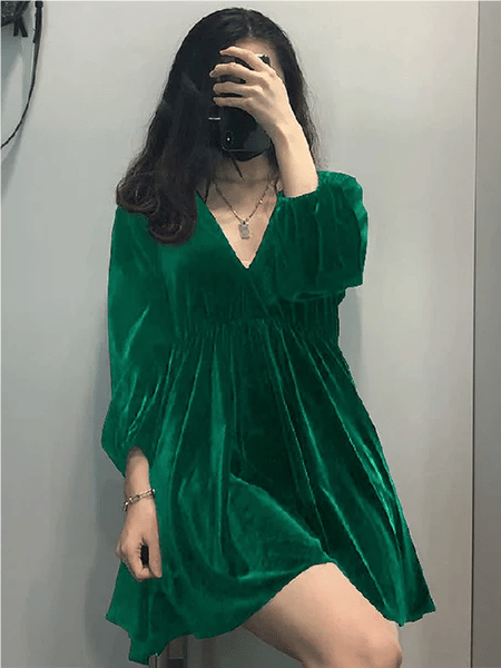 🎄🎁 Christmas Promotion 49% OFF - Portia Velvet Mini Dress