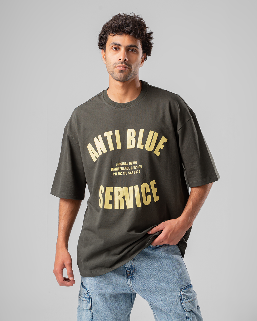 Anti-Blue Printed Men T-shirt