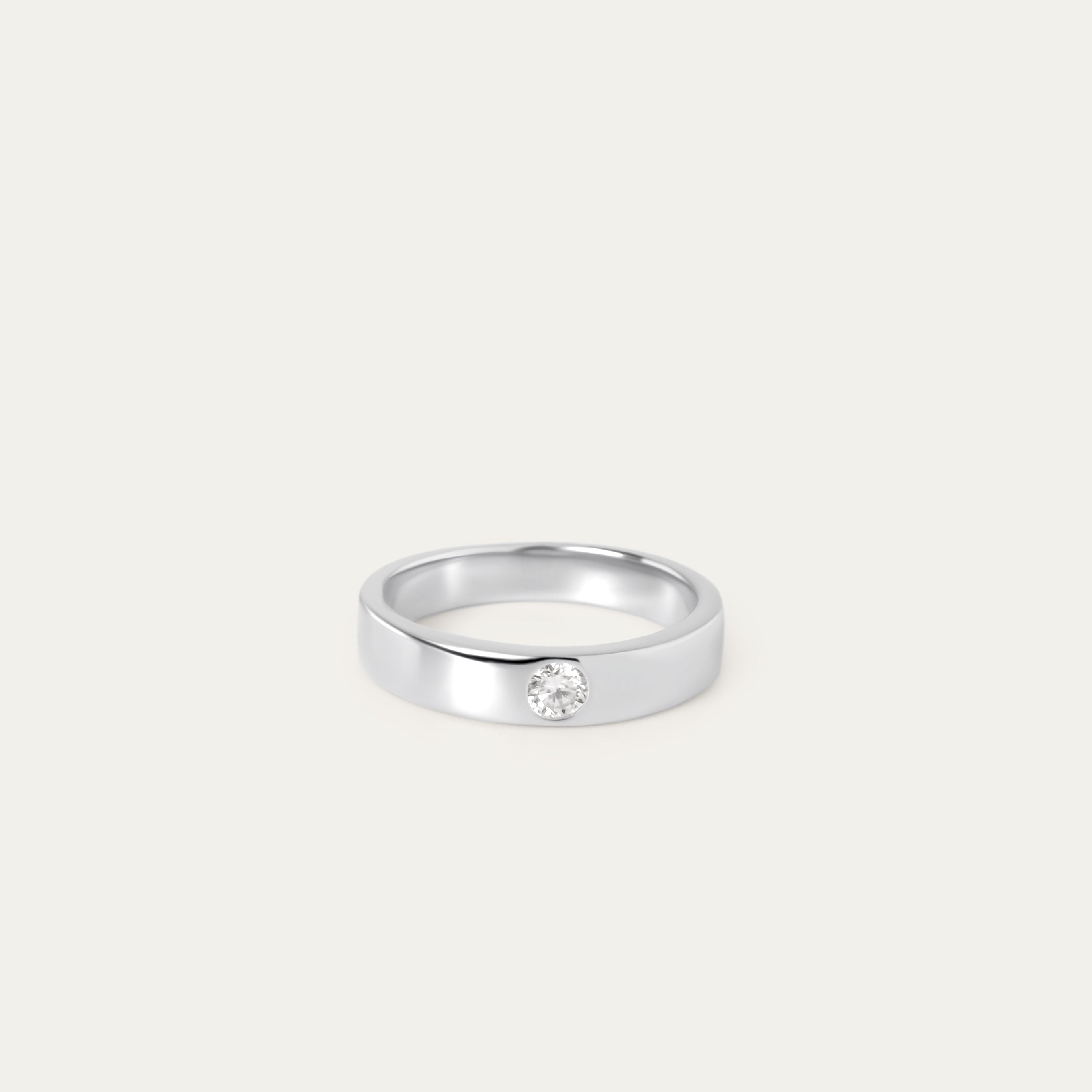 Emani 0.30ct Moissanite Ring (925 Sterling Silver. Size 8)